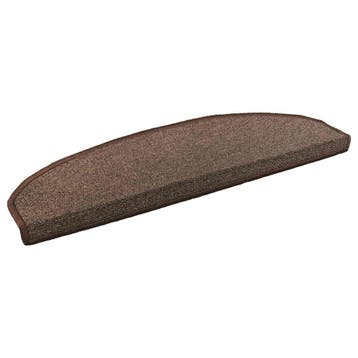 vidaXL Zelfklevende trapmatten 15 pcs Koffiebruin 80 x 24,5, Verzenden, Nieuw