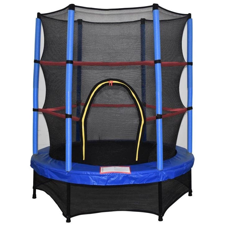 Kinder trampoline 140cm blauw | Nieuw | Scherpe Prijs, Jardin & Terrasse, Jardin & Terrasse Autre, Enlèvement ou Envoi