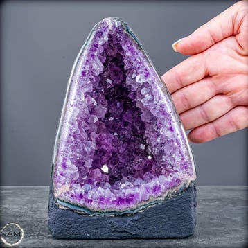 Rariteit uit Uruguay – amethistdruse met perfecte Kristal-