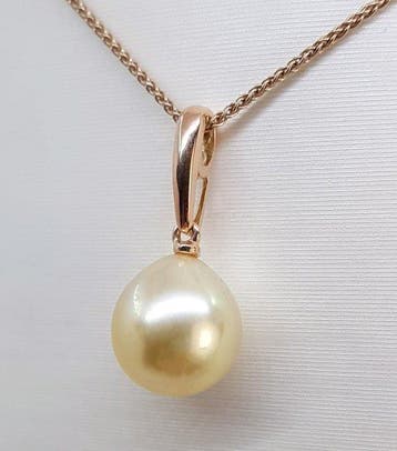 Zonder minimumprijs - Hanger - 14 karaat Roségoud - 10x11 mm