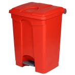 Pedaalemmer | Kunststof (Rood) | 70L | Klapdeksel | Hygiëne, Verzenden, Nieuw in verpakking