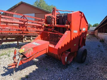 Massey Ferguson Balenpers, Ophalen, Oogstmachine