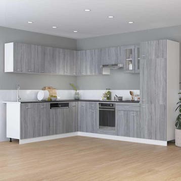 vidaXL Onderkast met lade Lyon 60x46x81,5 cm bewerkt hout, Huis en Inrichting, Kasten | Overige, Verzenden, Nieuw