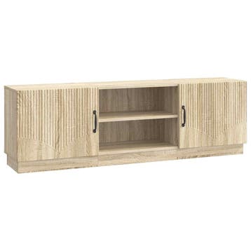 vidaXL TV Kast Sonoma Eiken 150 x 31 x 47 cm Bewerkt hout, Verzenden, Nieuw