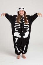 Onesie Skelet Pak 128-134 Skeletpak Kostuum Zwart Wit Botten, Ophalen of Verzenden, Nieuw