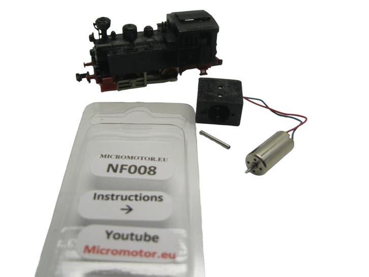 micromotor NF008G N ombouwset voor Fleischmann Lok 7, Hobby & Loisirs créatifs, Trains miniatures | Échelle N, Envoi
