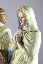 Beeld, Heilige Familie - 33 cm - Biscuit porselein, Antiek en Kunst