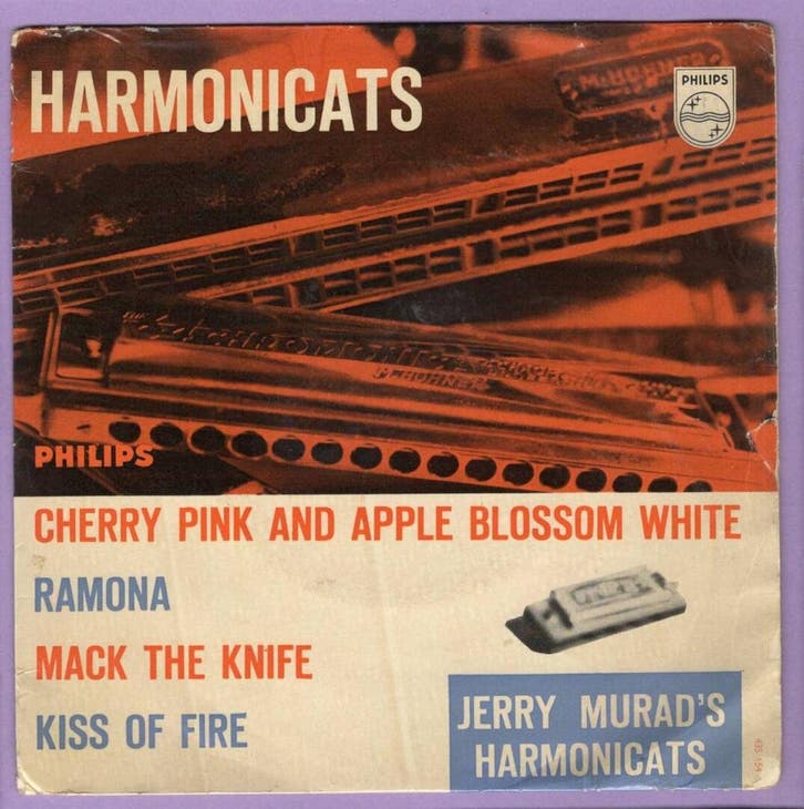 Harmonicats – Cherry Pink And Apple Blossom White / Ramona /, CD & DVD, Vinyles Singles, Enlèvement ou Envoi