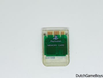Playstation 1 / PS1 - Memory Card - Clear White, Games en Spelcomputers, Verzenden, Gebruikt