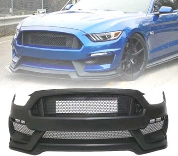 PARE-CHOCS AVANT POUR FORD MUSTANG LOOK GT350 15-17 NOIR, Verzenden