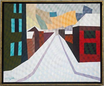 École cubiste (XX) - La ville géométrique - NO RESERVE
