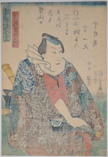 Kuniyoshi • Een Straatridder van Edo • Japanse houtsnede •