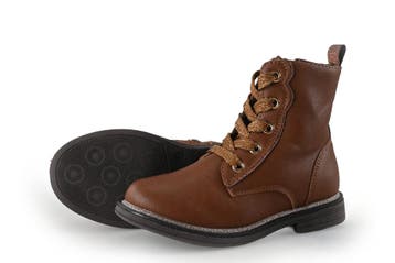 Milo &amp; Mila Veterboots Meisjes in maat 26 Cognac, Verzenden, Jongen of Meisje, Schoenen, Zo goed als nieuw