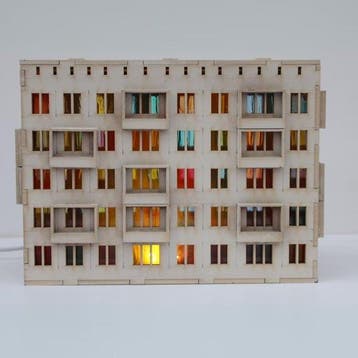 Lamp - Sovjet-tijdperk Khrushchyovka architectonische