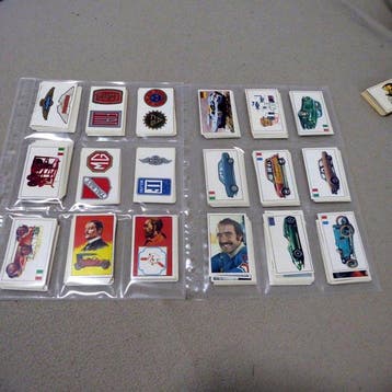 1975 Panini Automobile Leeralbum + Complete losse stickerset