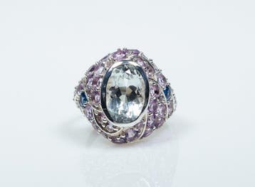 Zonder minimumprijs - Ring - 925 zilver - 7.00 ct, Nieuw