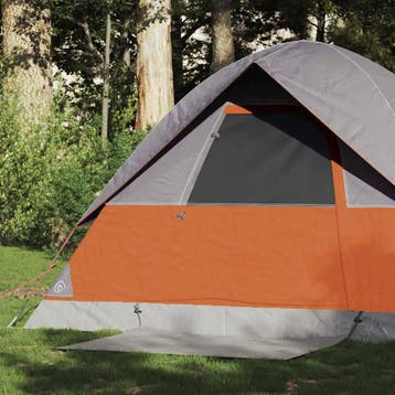 vidaXL Koepeltent 2-persoons waterdicht oranje, Verzenden