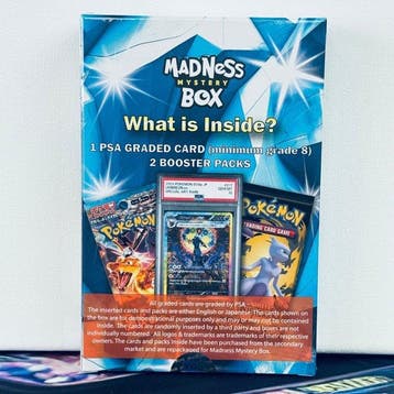 Pokémon Mystery box - Madness Mystery Box - PSA Graded Card, Hobby en Vrije tijd, Nieuw