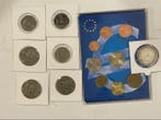 Monde. Collection of coins plus one coin set 100 francs