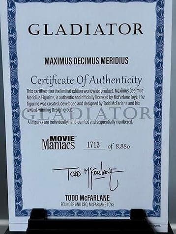 GLADIATOR – MAXIMUS (Russell Crowe). Collector Edition, Nieuw