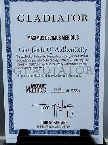 GLADIATOR – MAXIMUS (Russell Crowe). Collector Edition, Collections, Cinéma & Télévision