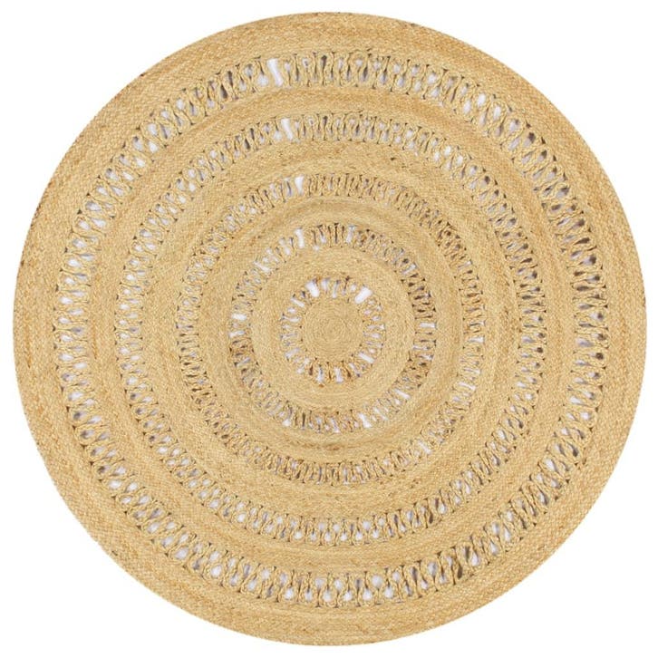 vidaXL Vloerkleed handgemaakt 150 cm gevlochten jute, Maison & Meubles, Ameublement | Tapis & Moquettes, Envoi