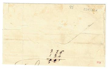 Zwitserland 1851 - Waadt 5 op brief met stempelrariteit - 10, Postzegels en Munten, Postzegels | Europa | België, Gestempeld