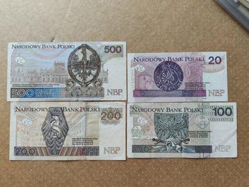 Polen. - 20, 100, 200, 500 Zotych - 2012/2016, Postzegels en Munten