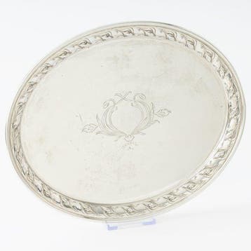 Koch & Bergfeld, Bremen ca. 1900 - Dienblad - .800 zilver