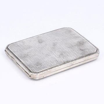 Art Deco Sigarettenetui - Sigarettenhouder - .830 zilver, Antiek en Kunst