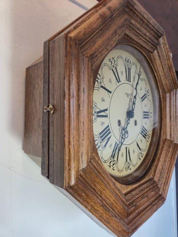 Pendule de cheminée - Franz Hermle & Sons - Bois, Laiton -