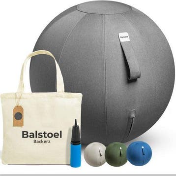 2dekans | Backerz Zitbal 75 CM - Zitballen met Hoes Linnen -, Ophalen of Verzenden, Nieuw