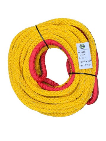 Yellow-Shark greyTouw 42 MTR 32 MM 2 Bekleedde Ogen BS 18..., Watersport en Boten, Verzenden, Nieuw