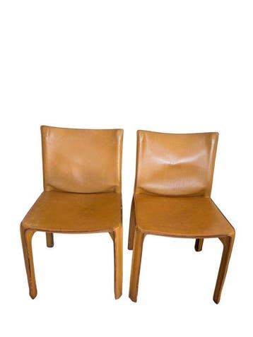 Cassina - Mario Bellini - Stoel (2) - CAB 412 - Leder