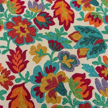 BA271 - Tissu Gobelin « Floral Folk » – Motif Floral