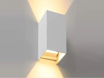 Veiling - 4x 12W LED wit Wandlamp duo licht verstelbaar wate, Maison & Meubles, Lampes | Appliques