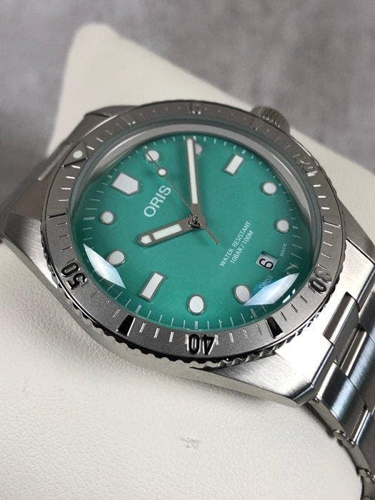 Oris - Divers Sixty Five Cotton Candy Automatic Green - 01, Handtassen en Accessoires, Horloges | Heren
