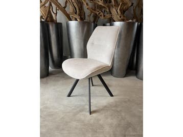 Veiling - Eetkamerstoel Vale (set van 8) microvezel stof-nat, Nieuw