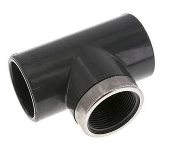 Raccord en T PVC femelle femelle femelle 50mm x femelle, Verzenden