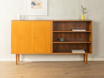 WK Möbel - Hoog dressoir - Walnoot, Ash, Resopal - Hoogkast