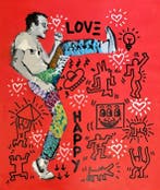 Quiona+ - ‘Keith Haring Plays with His Icons’ XL