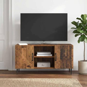 vidaXL TV Kast Oud hout 102 x 34,5 x 50 cm Bewerkt hout, Verzenden