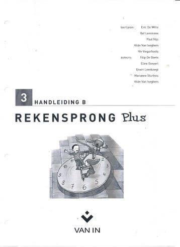 Rekensprong Plus Handleiding B leerjaar 3, Verzenden, Nieuw