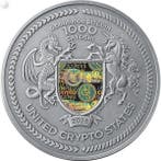 Verenigde Staten. 1000 Satoshi 2025 The Wolf - Techno Totem, Postzegels en Munten