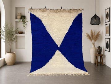 Beni Ouarain vintage – Berbertapijt van dikke wol - Tapijt -, Nieuw