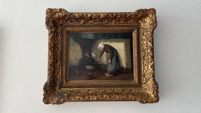 Hendrikus Johannes Franciscus van Langen ( 1874-1964 - Vrouw, Antiek en Kunst, Kunst | Schilderijen | Klassiek