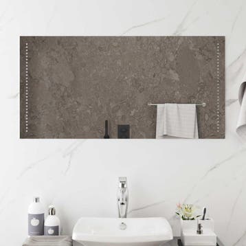 vidaXL LED Badkamerspiegel Doorzichtig 100 x 50 cm gehard, Verzenden