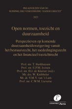 Open normen, toezicht en duurzaamheid / Preadviezen, Verzenden, Gelezen, T. Barkhuysen