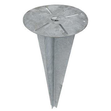 Grond Bevestiging Spike 26cm Basisplaat 55cm Diepte - 5819, Verzenden