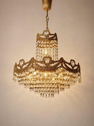 Lampe à suspendre - Lustre en cristal de style Hollywood